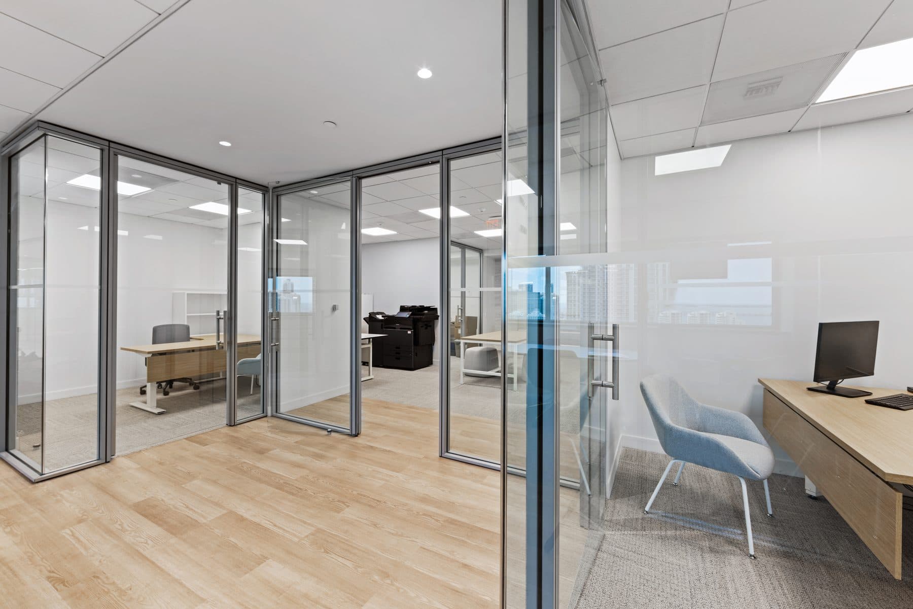 Confidential corporate headquarters interior, photograph 12