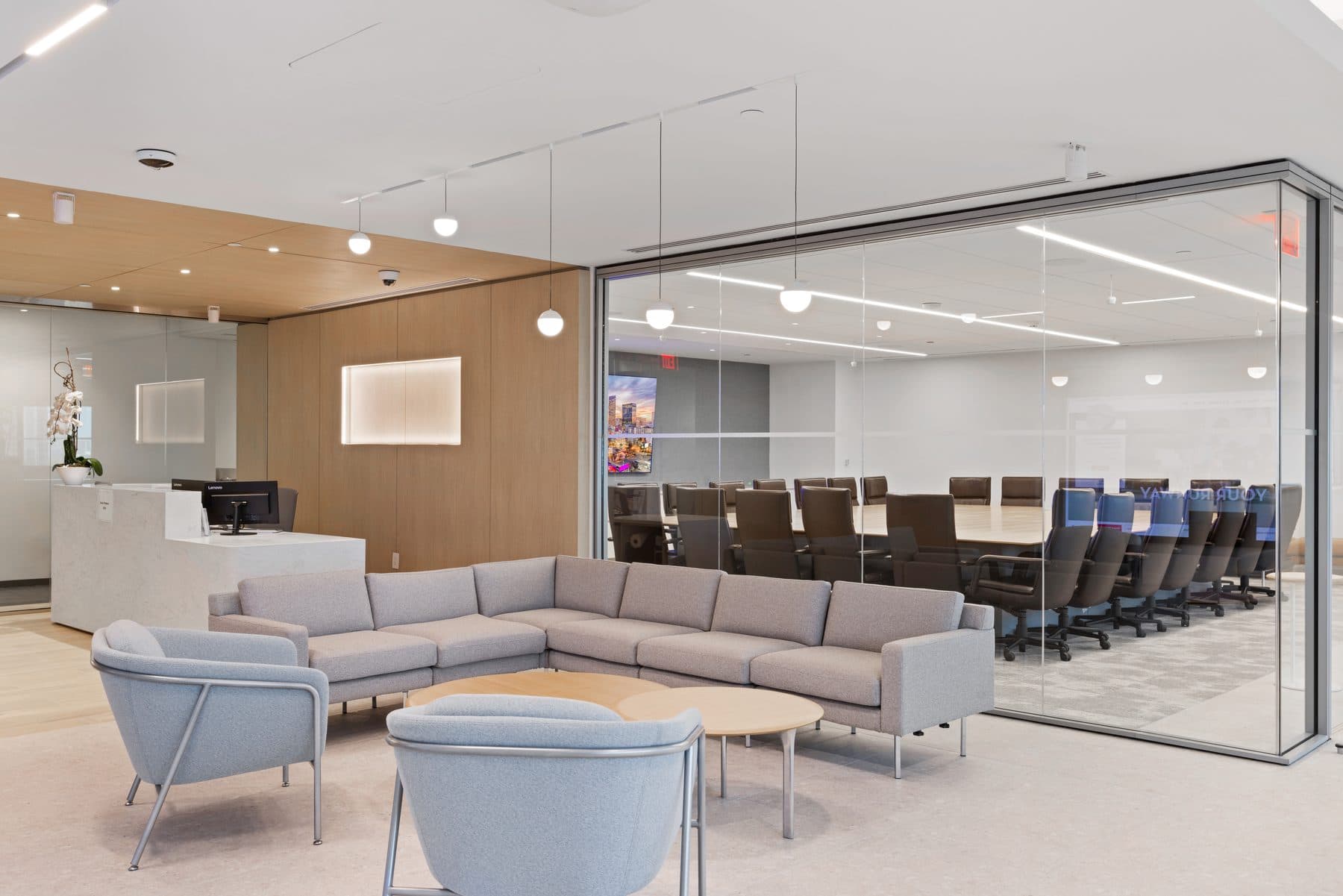 Confidential corporate headquarters interior, photograph 14