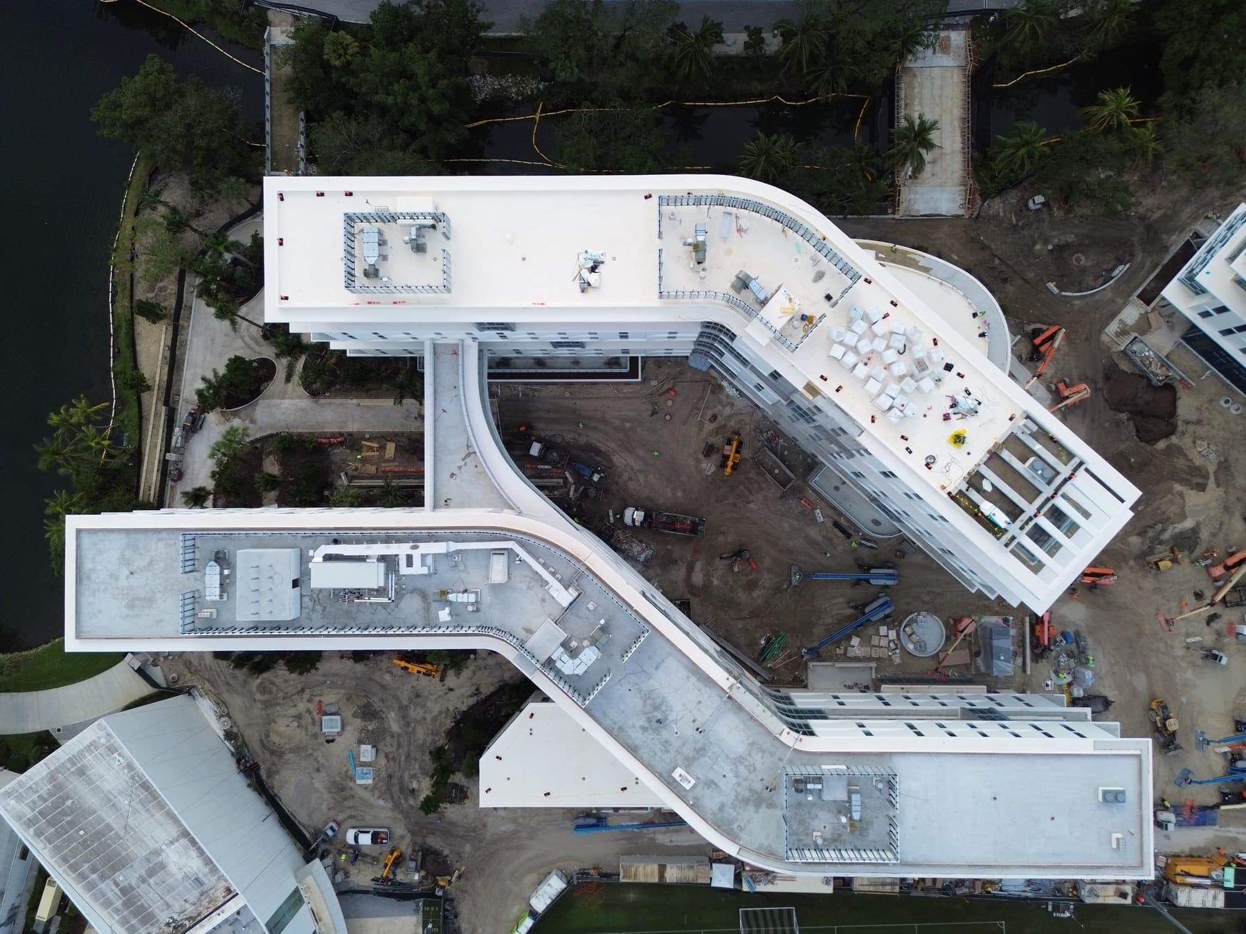 Aerial view of the completed Centennial Village student housing at the University of Miami, photograph 9