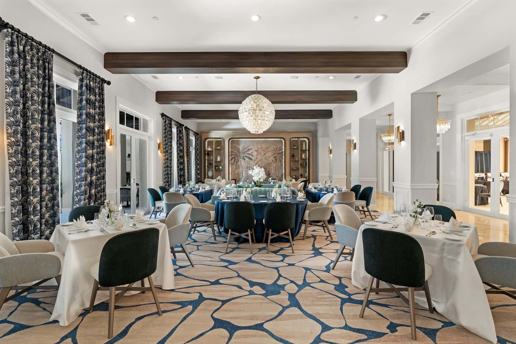 Renovated clubhouse and restaurant at Deering Bay Yacht & Country Club